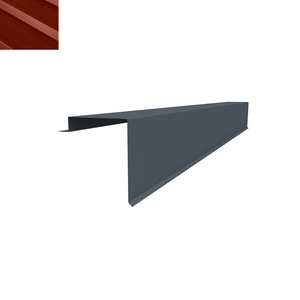 BANDE DE RIVE SUR MUR 2,10m 8012 ROUGE TUILE